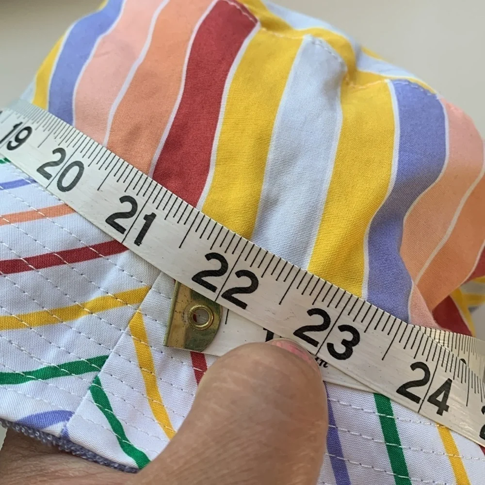 Kids Nike Terry Rainbow Stripe Reversible Sun Bucket Hat Child Youth Beach Vaca